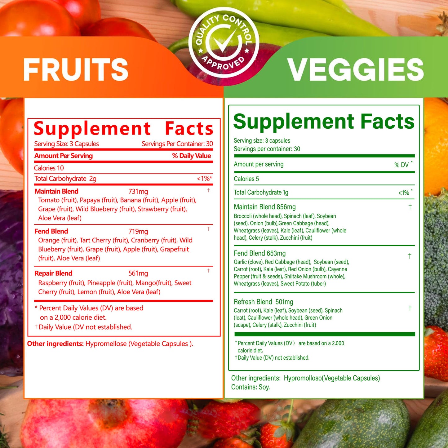 Capsules Molles Fruits & Légumes D3+K2