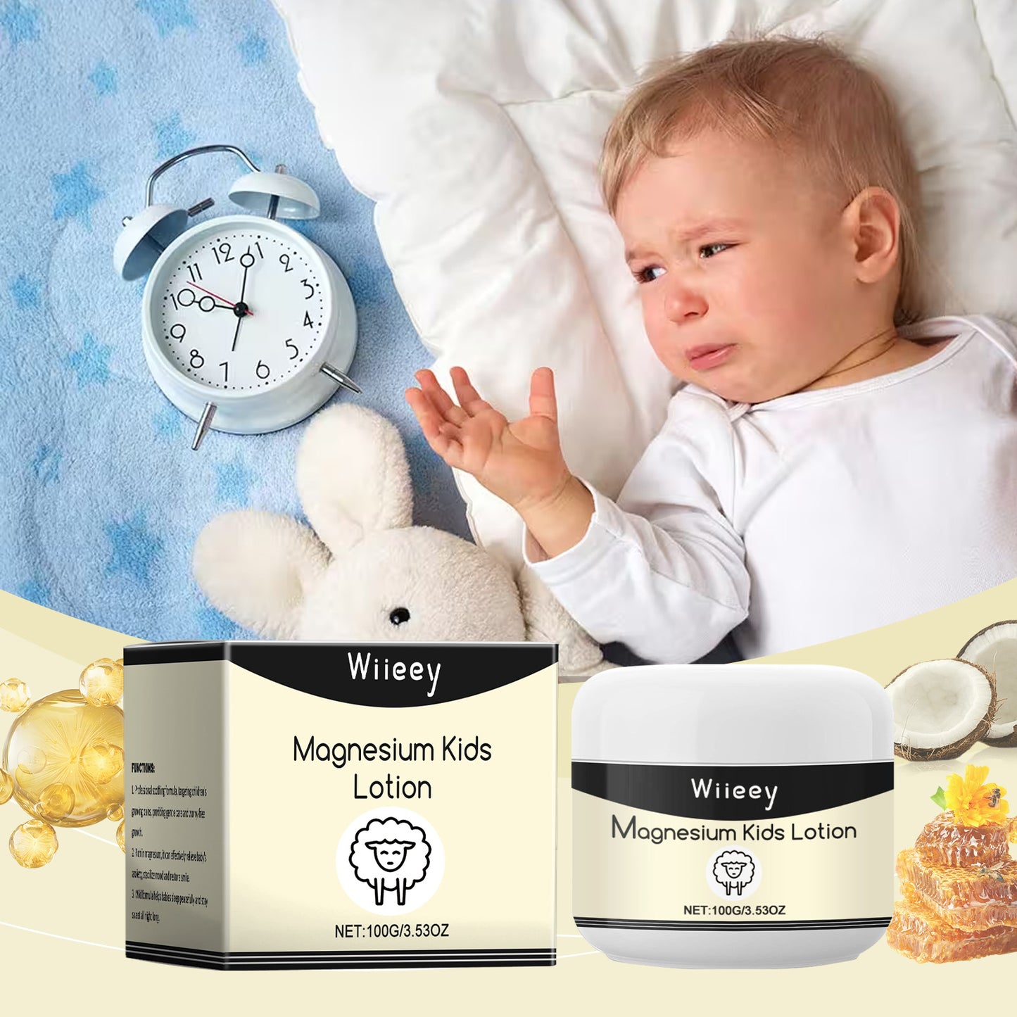 Crème Magnésium Enfants - Sommeil Naturel & Peau Douce 100ml