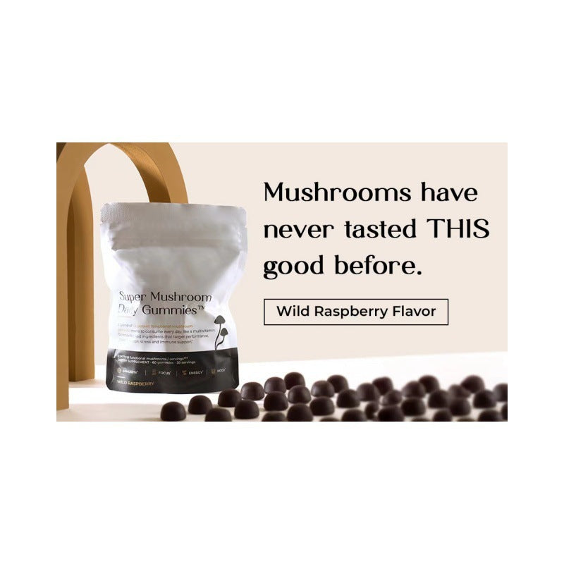 Super Gummies Champignons Adaptogènes - Soutien Cognitif 60 pièces