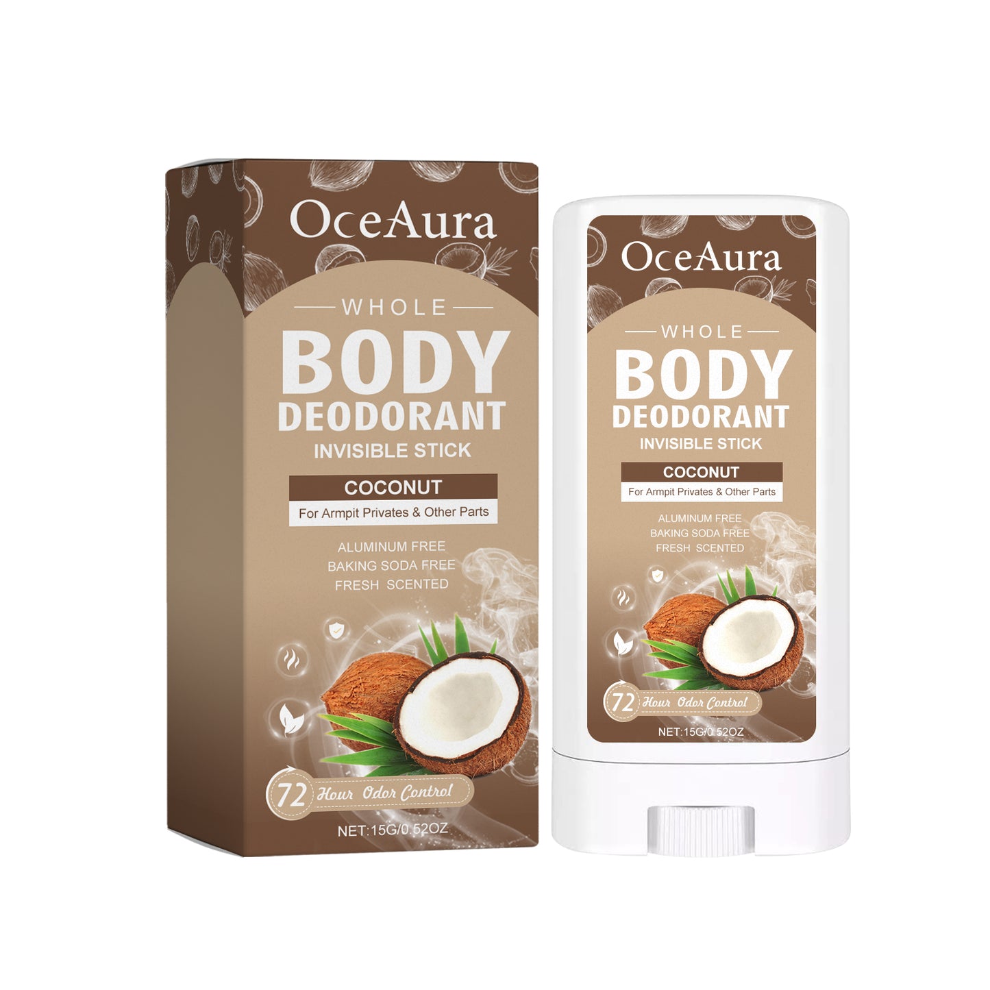 Déodorant Solide Noix de Coco - Protection Naturelle 24h 50g