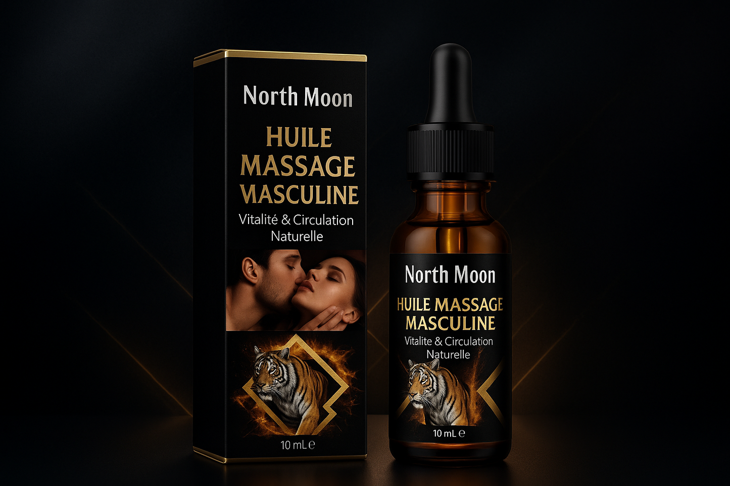 Huile Massage Masculine - Arrière-plan Premium