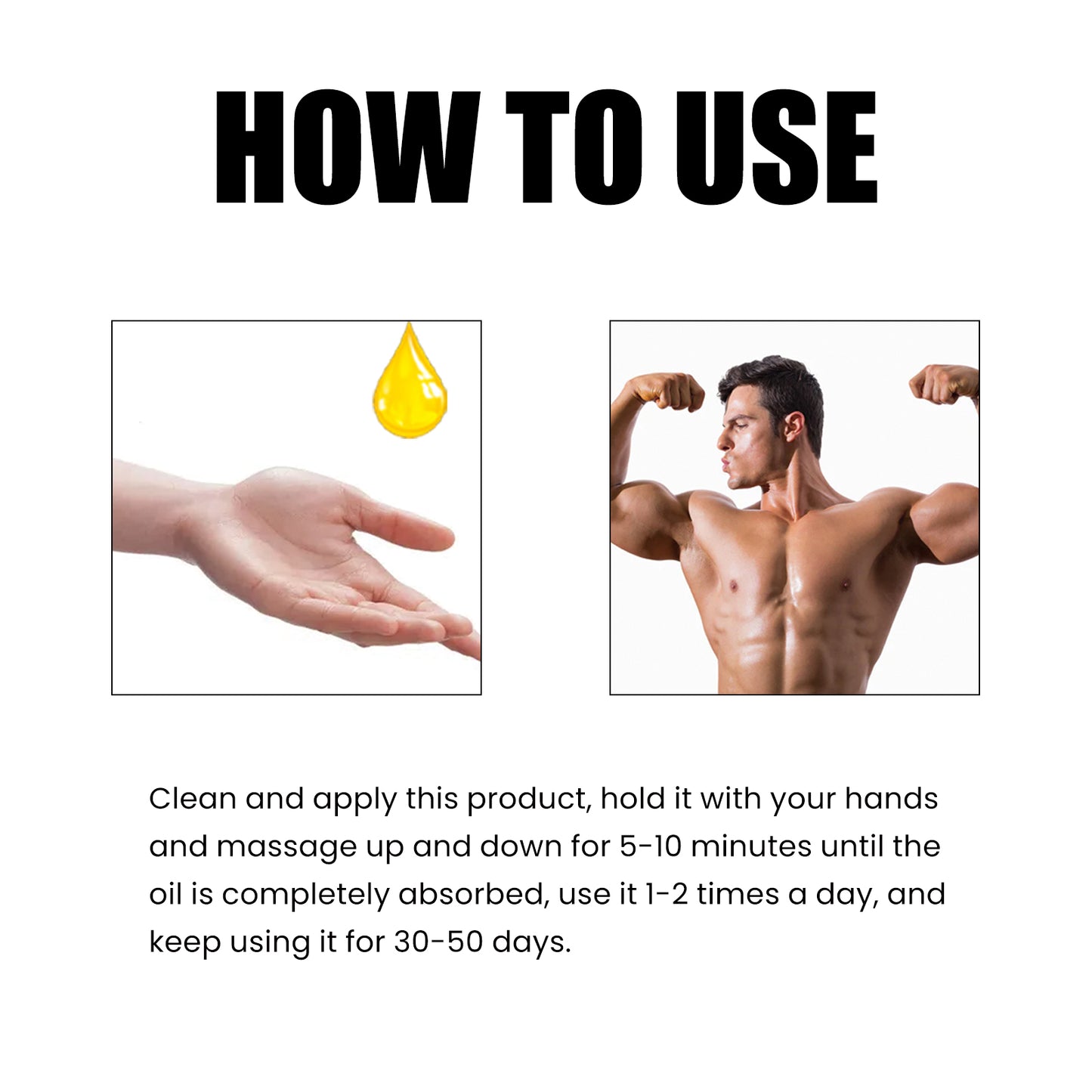 Huile Massage Masculine - Vitalité & Circulation Naturelle 10ml