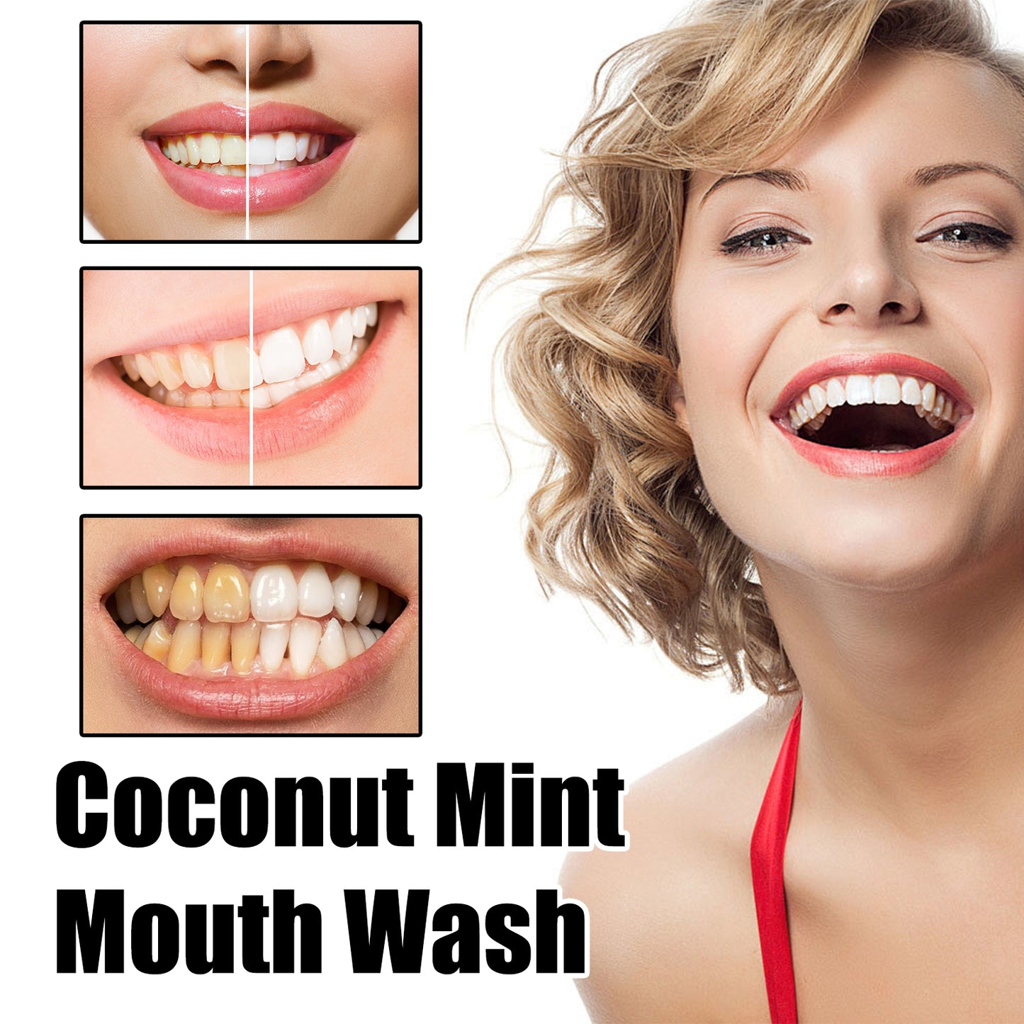 Bain de Bouche Coco Menthe - Hygiène Complète Anti-Plaque 250ml