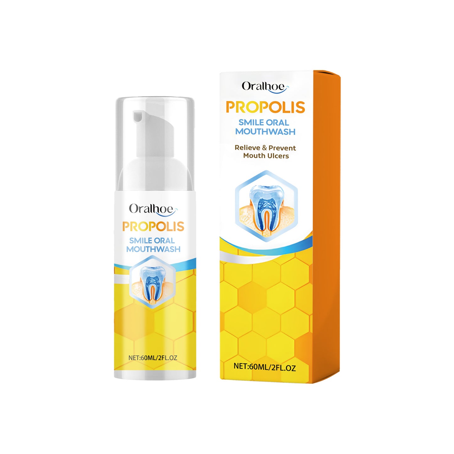 Mousse Nettoyante Propolis - Hygiène Bucco-Dentaire Premium 60ml
