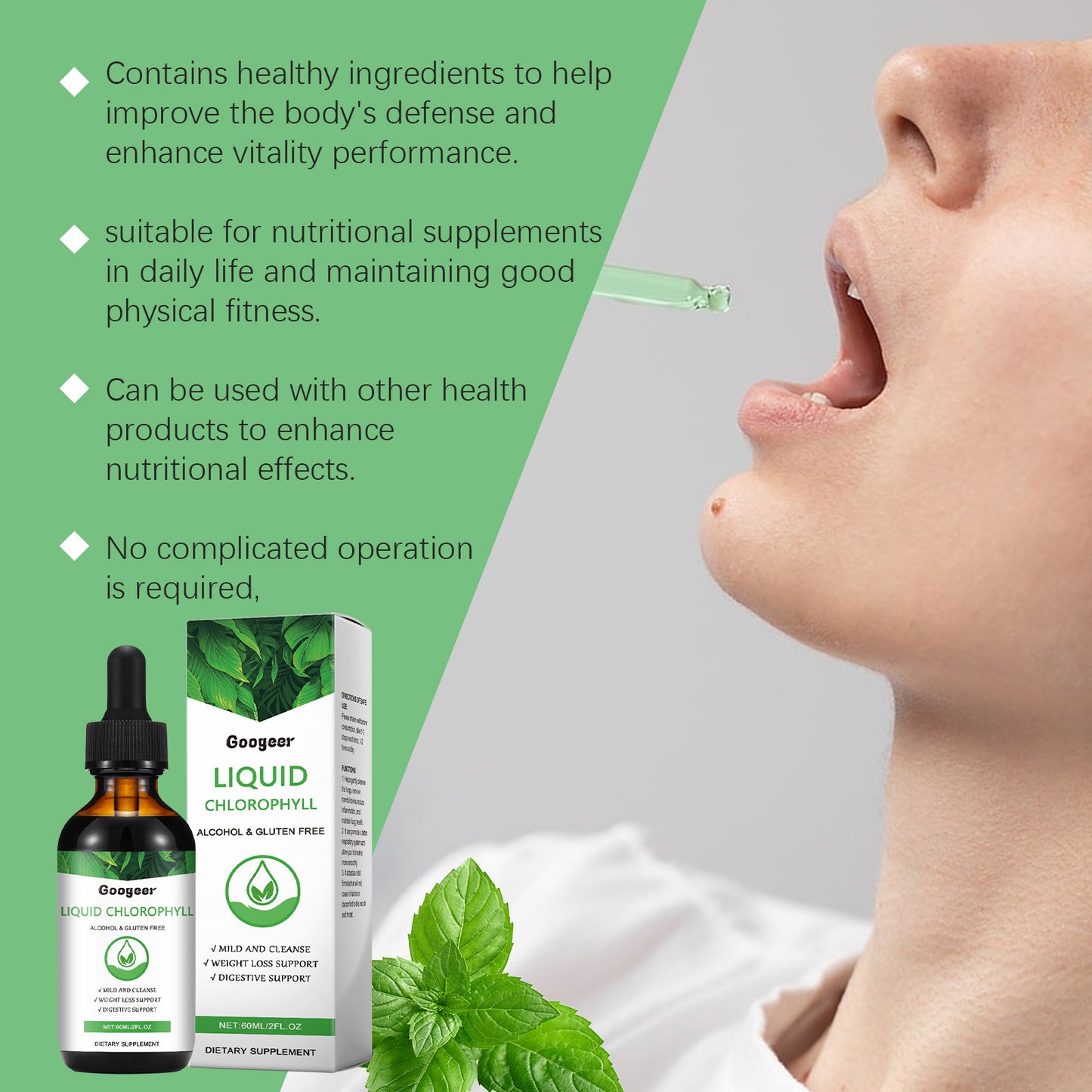 Chlorophylle Liquide Détox – Vitalité & Équilibre Naturel 60ml