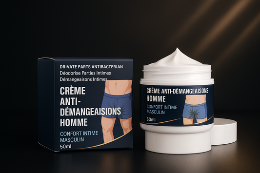 Crème Anti-Démangeaisons Homme - Arrière-plan Premium