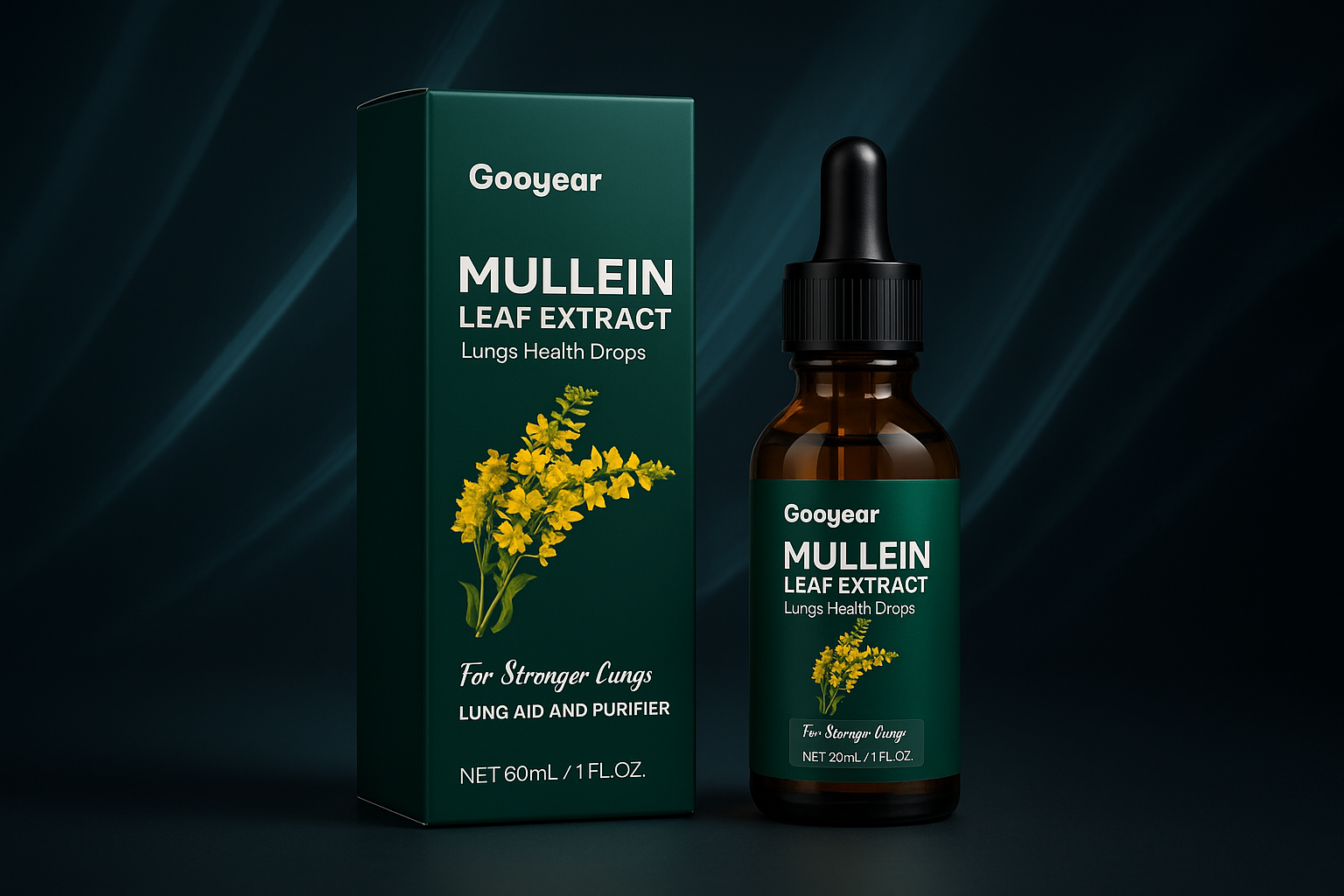Gouttes Santé Pulmonaire - Image Premium Habillée