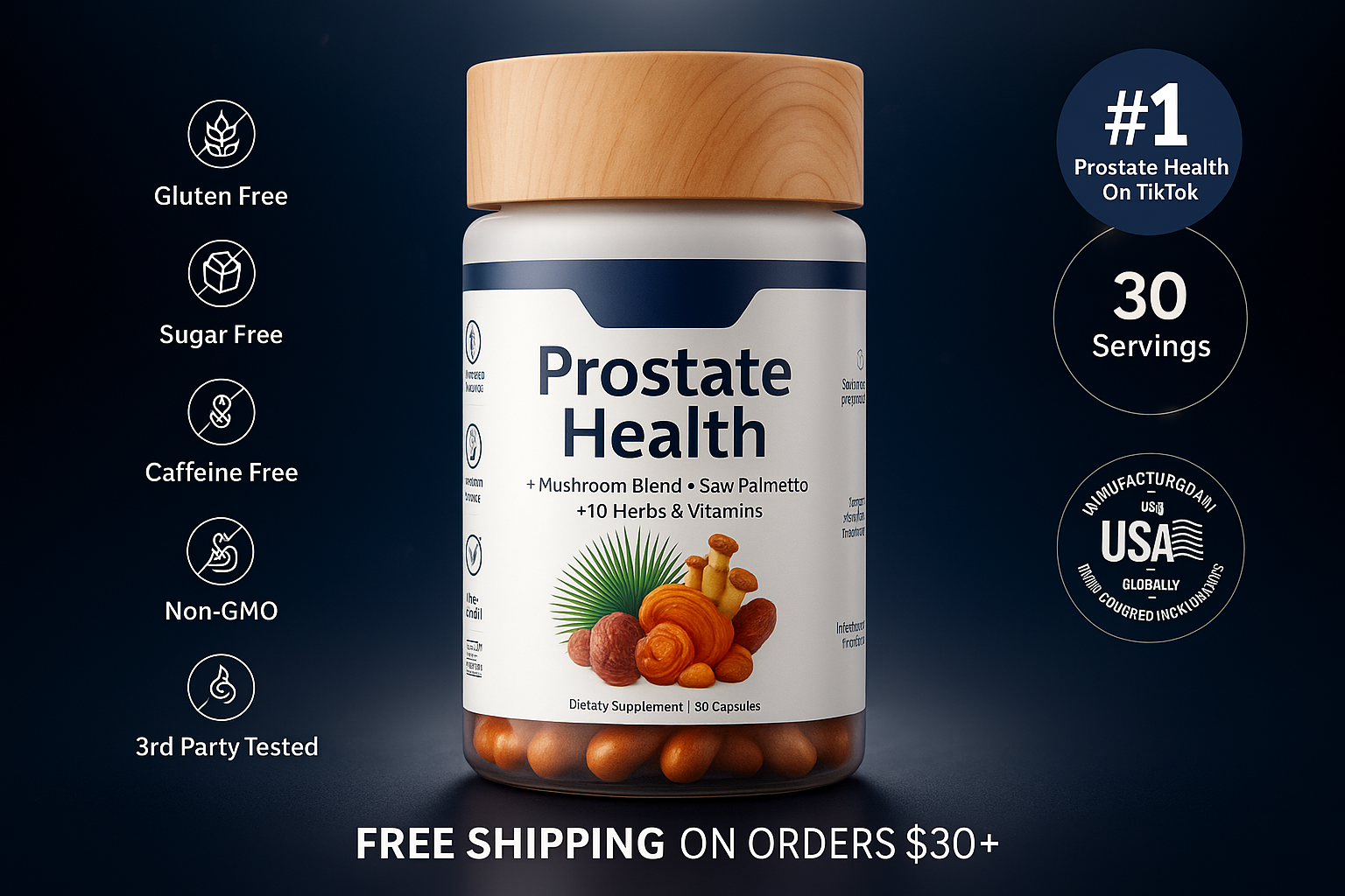 Saw Palmetto Prostate - Arrière-plan Premium